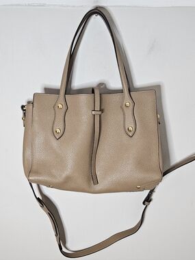 Annabel Ingall Isabella Tote Pebbled Leather Deer Tan Small
